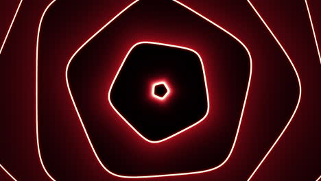 abstract red neon geometric pattern