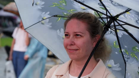 woman with umbrella