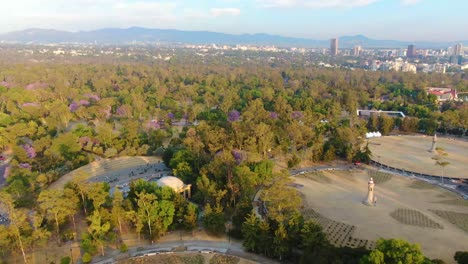 aerial shot of old water containers in the water museum