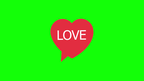 red-love-or-heart-pop-up-icon-Animation.Heart-Beat-Concept-for-valentine's-day-and-mother's-day.-Love-and-feelings.-loop-animation-with-alpha-channel,-green-screen.