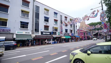 little india street scene in singapore