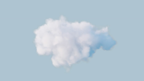 nube con canal alfa, renderización en 3d.