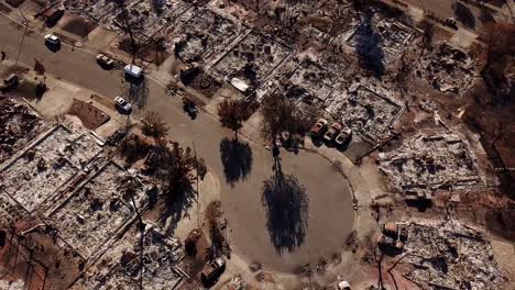 impactante vista aérea de la devastación del desastre del incendio de santa rosa tubbs 2017 1