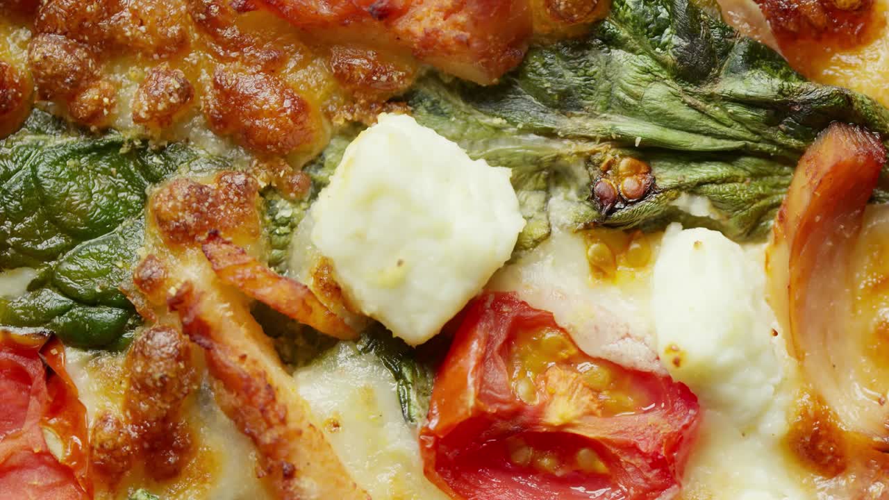 피자와 함께 스 모션 배경