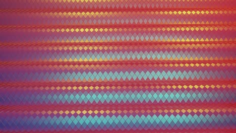 stylish creative abstract low poly background in 4k. abstract waves move on glossy surface in loop. smooth soft seamless animation. simple minimalistic geometric bg. red colors