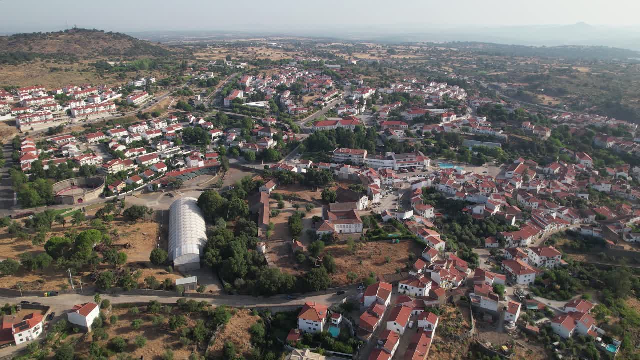 Drone Shot Village of Idanha a Nova in Portugal