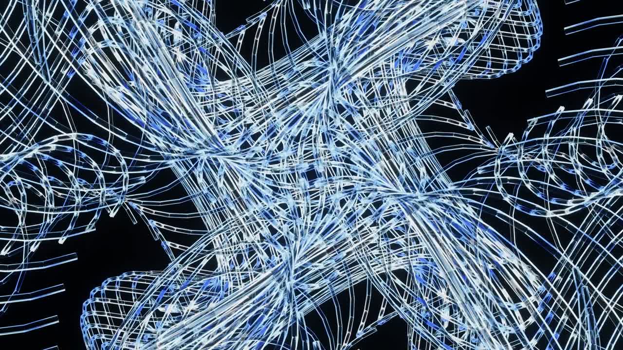 animación abstracta de fondo de líneas de vidrio