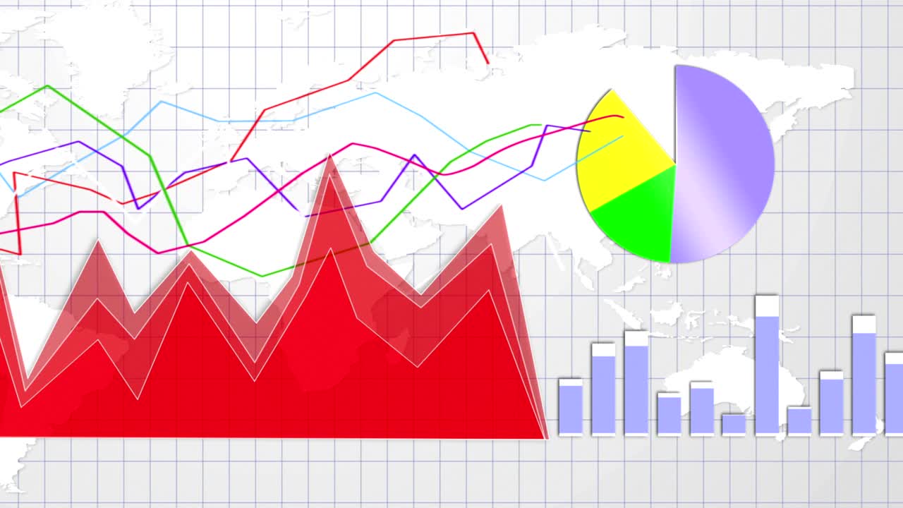 antecedentes empresariales, tierra, gráficos y gráficos