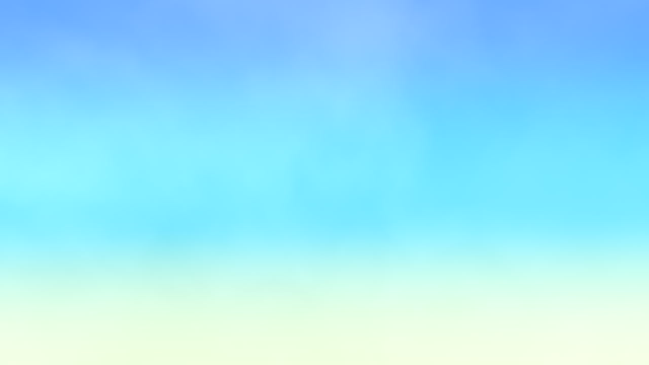 평화로운 하늘, 파란색과 노란색 구름의 환상적인 혼합물