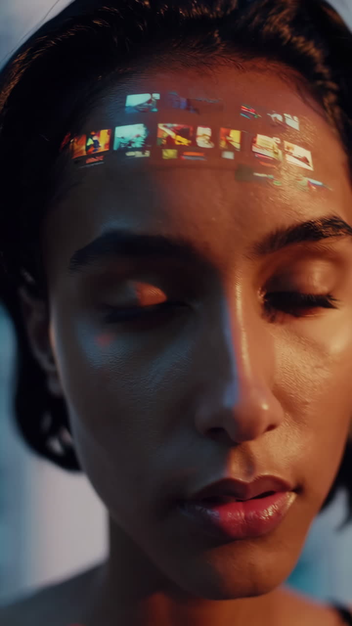 Close-up portrait of a woman