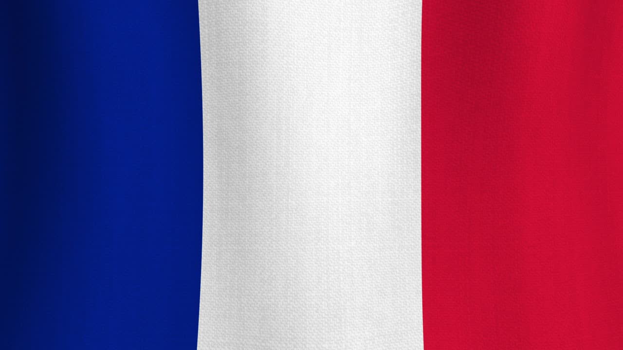 Bandera de algodón realista de Francia como fondo