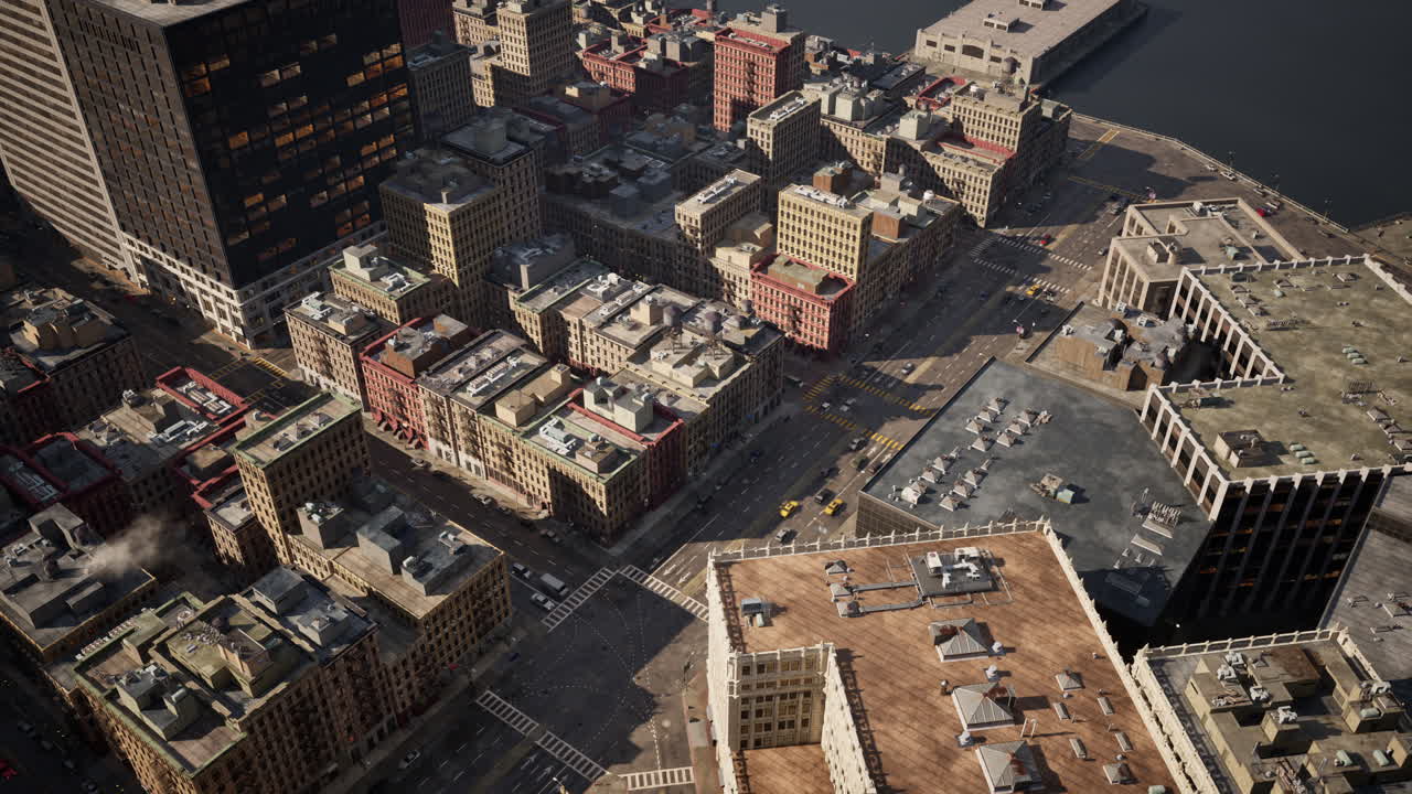 vista aérea de un paisaje urbano