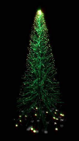 abstracto árbol de navidad brillante