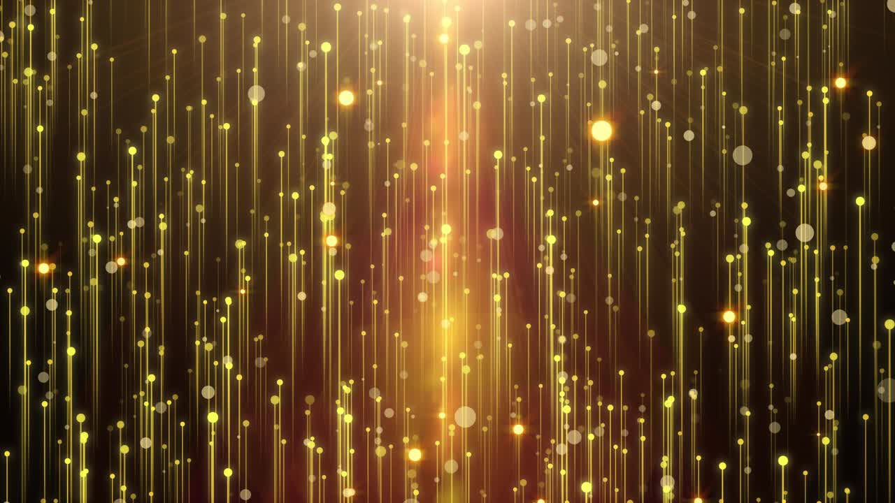 아름다운 금색 커튼 추상적인 배경과 입자 비