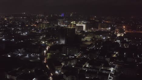 building construction at night lagos drone 02