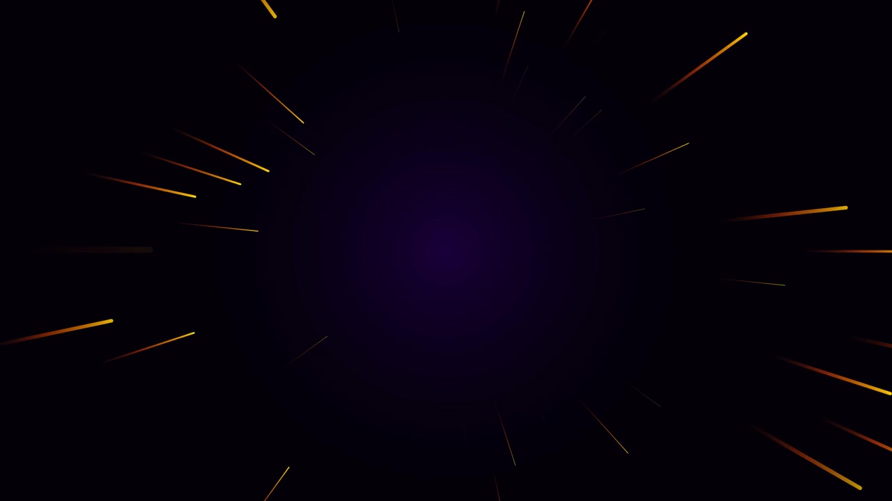 Abstract Motion Background with Glowing Golden Light Streaks