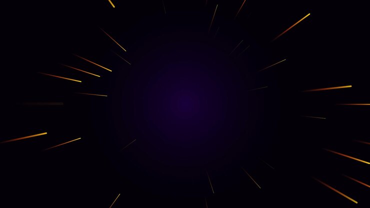 Abstract Motion Background with Glowing Golden Light Streaks