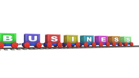 Animation-of-a-3d-train-carrying-business-letters