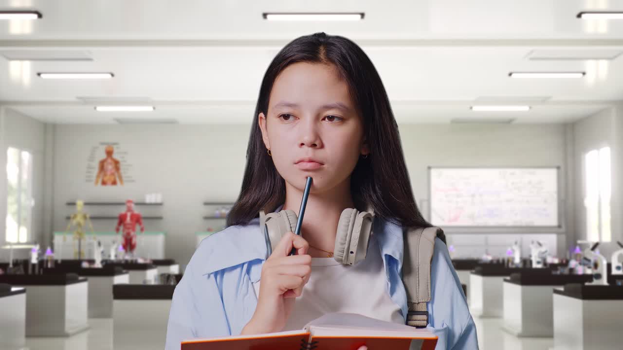 과학 교실 에 있는 학생