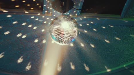 Disco-ball-spinning-beautiful-reflecting-light