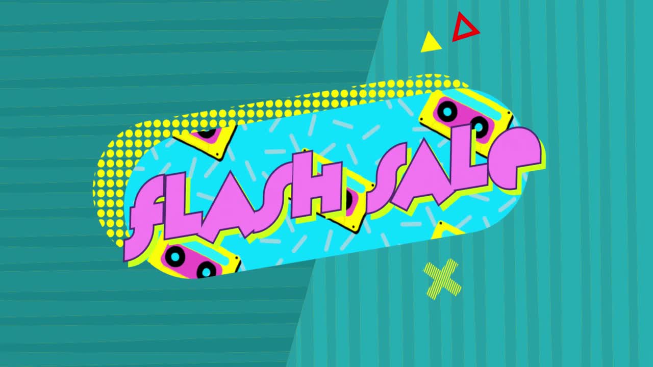 gráfico de venta instantánea en oval turquesa sobre fondo verde