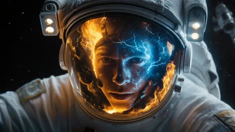 astronauta en apuros