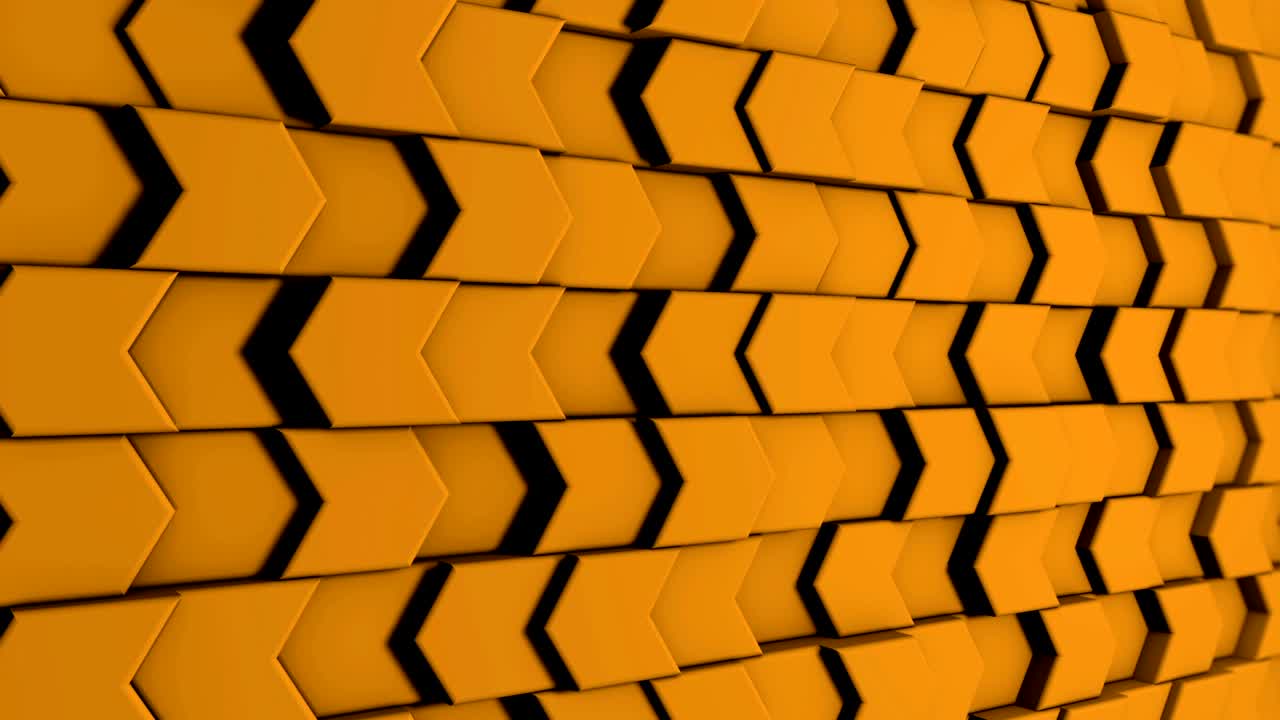 animación de fondo 3d de estilo flechas de piedra pared. en bucle