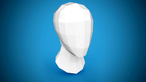 head of a dummy. looping footage has 4k resolution.