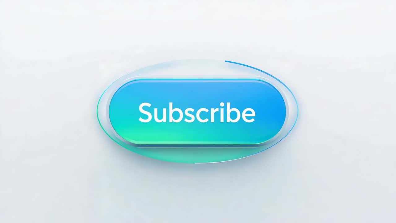 Animating subscribe button onload white blue arc growing sheen sweep shadow shift to invite clicks