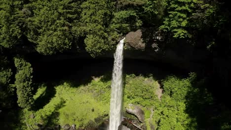 Parque-Estatal-Silver-Falls-Con-Cascadas-En-El-Valle-Del-Bosque-En-Verano-En-Oregon