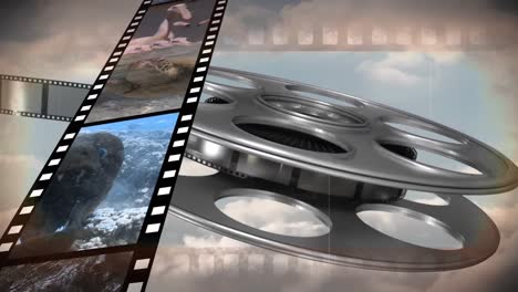 carrete de pelicula antigua