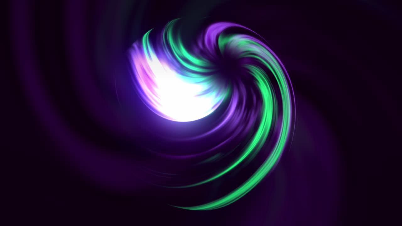 una espiral abstractamente giratoria en un espacio oscuro