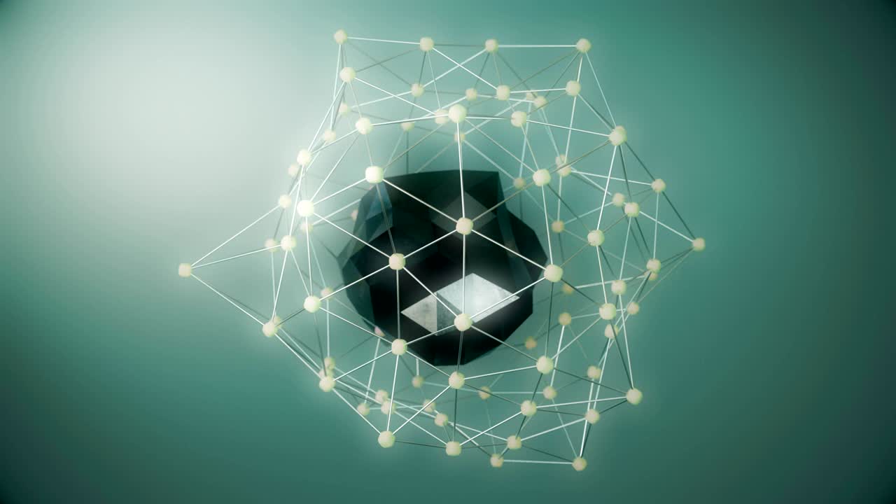 animación abstracta de ciencia y tecnología.