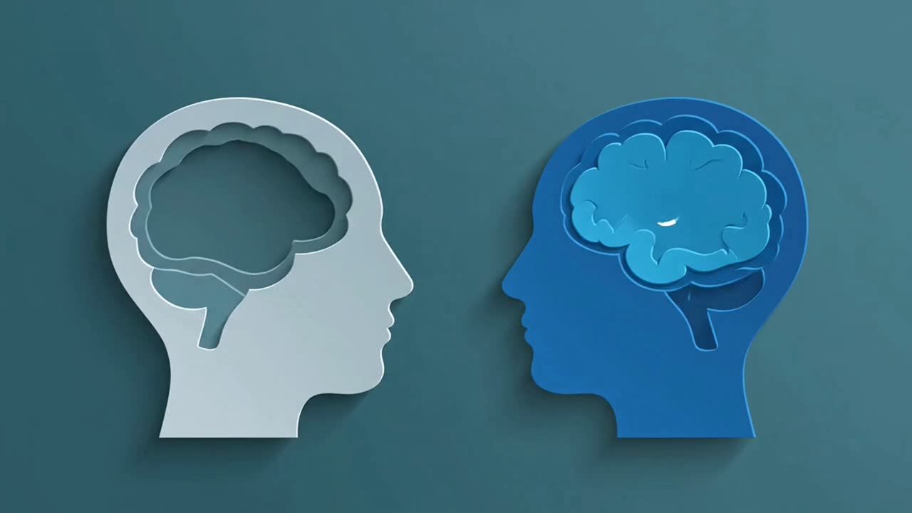 Conceptual animation showing problem solving and communication