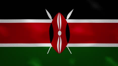 kenyan dense flag fabric wavers, background loop