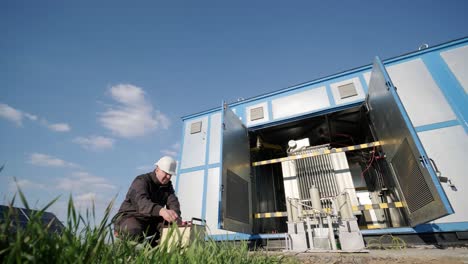 execution of electrical measuring works on the power transformer