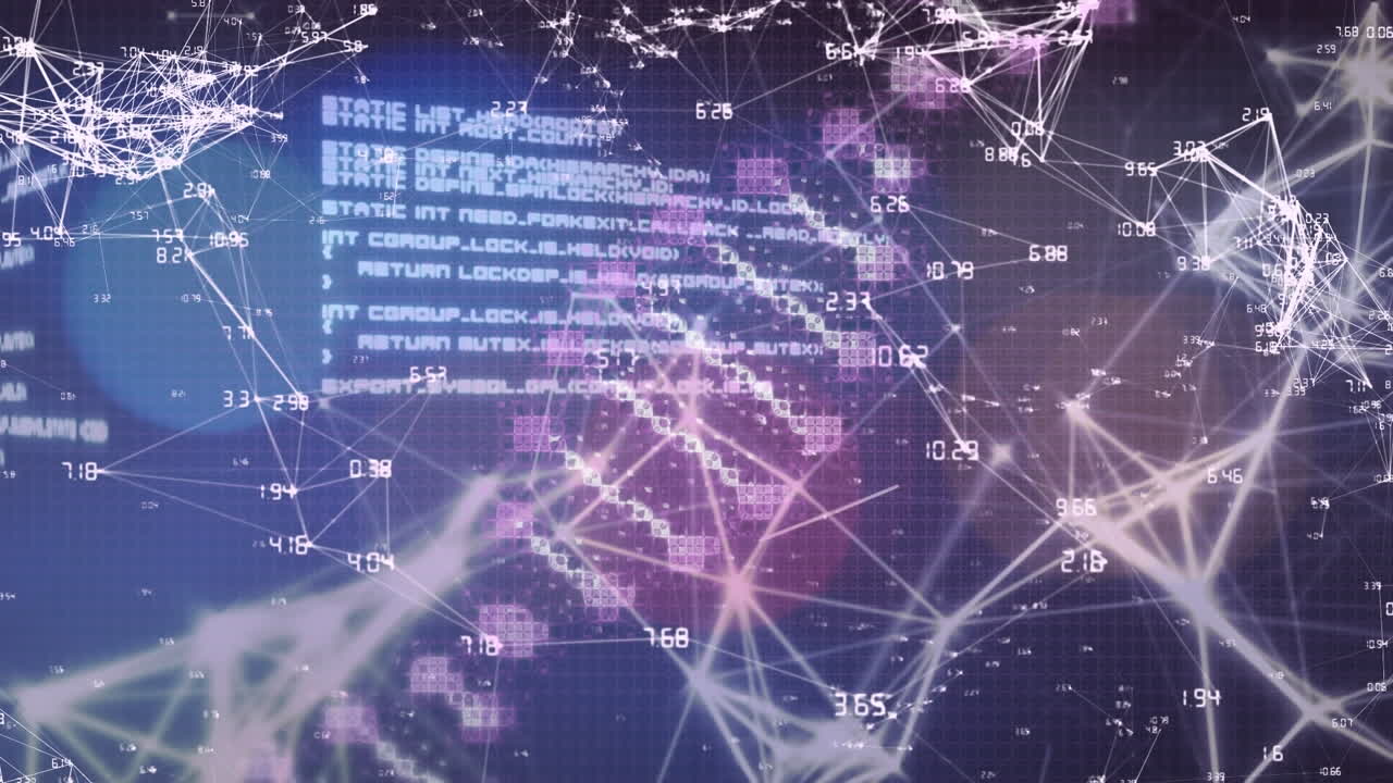 animación de la cadena de adn y diversos datos sobre constelaciones en el fondo de la marina