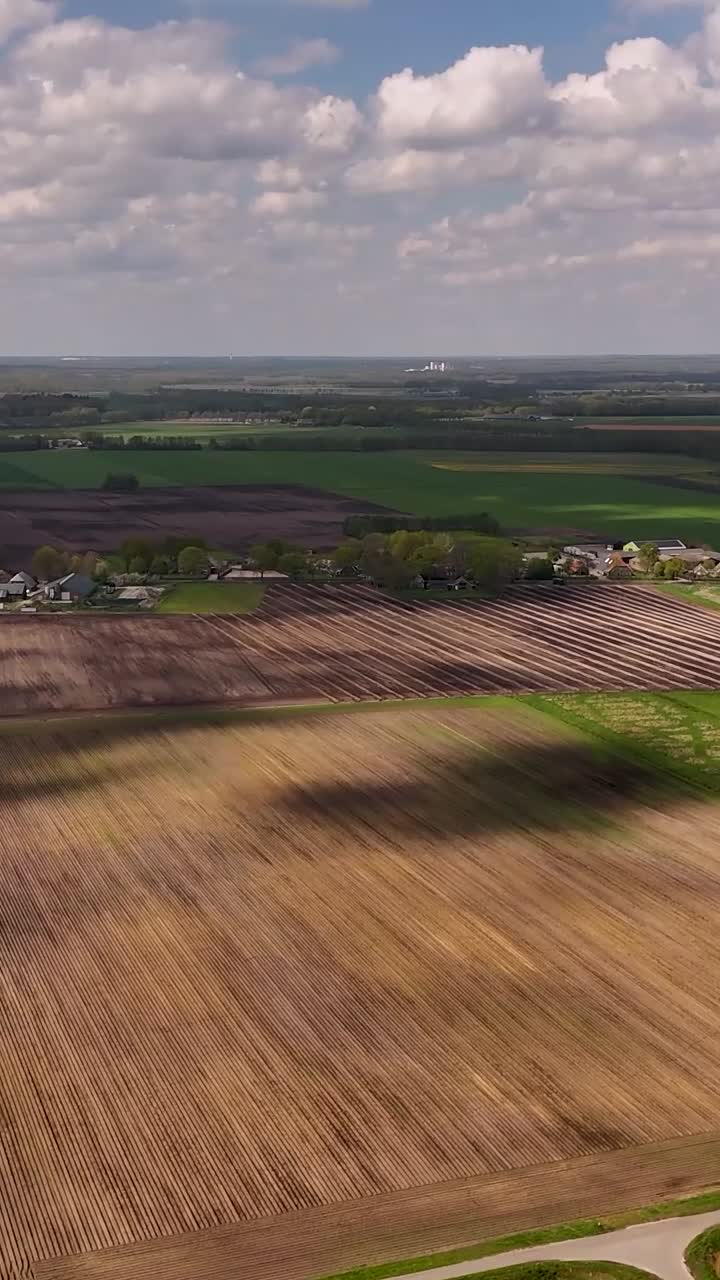 네덜란드 의 농경지 의 공중 사진