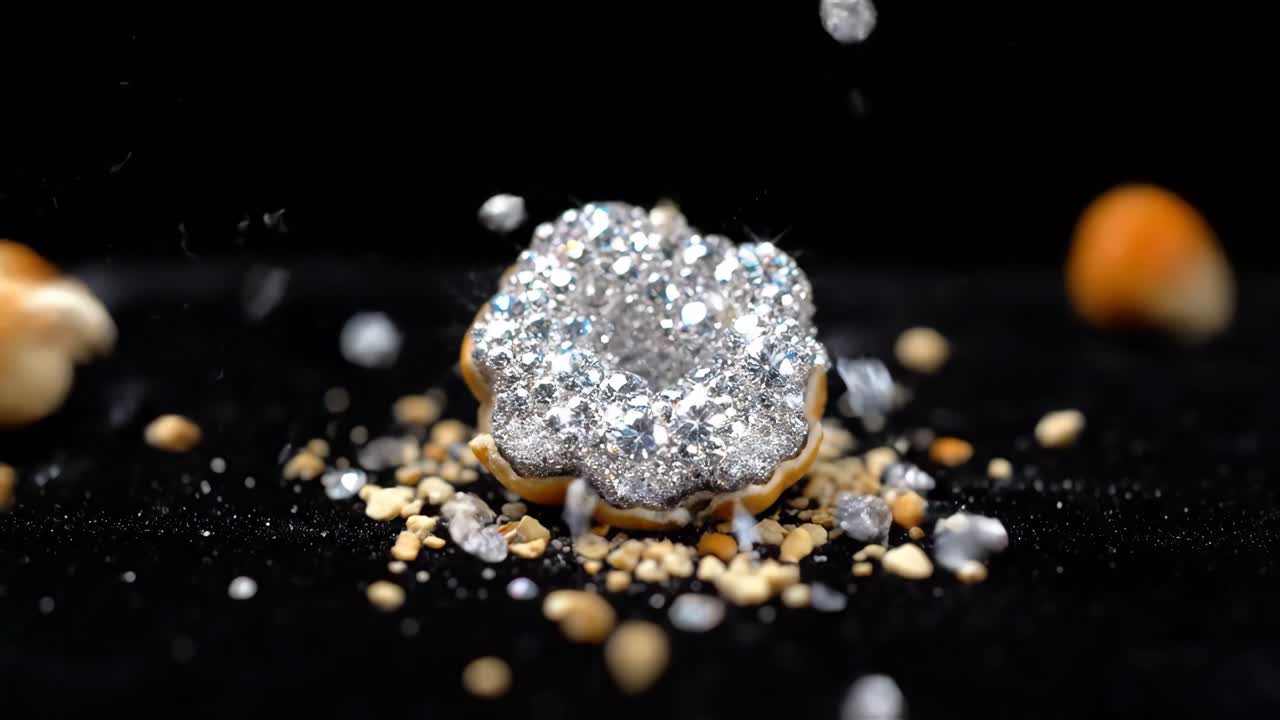 Diamond donut and corn