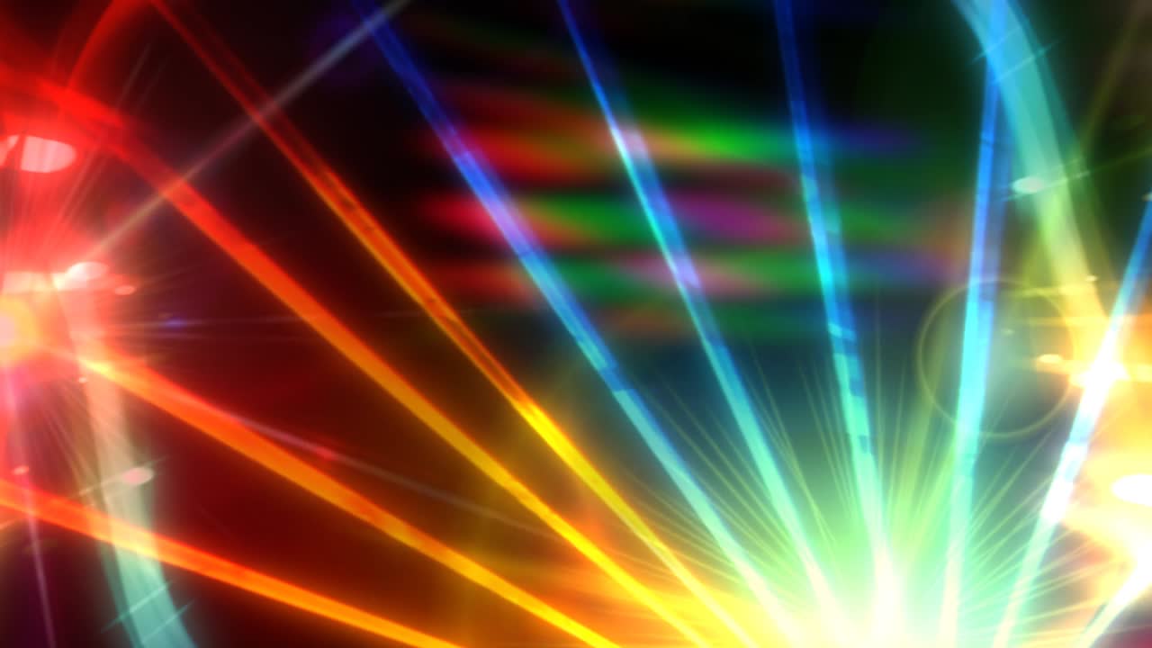 colores efectos de luz muy bonitos en rotación y movimiento de onda como fondos en negro.