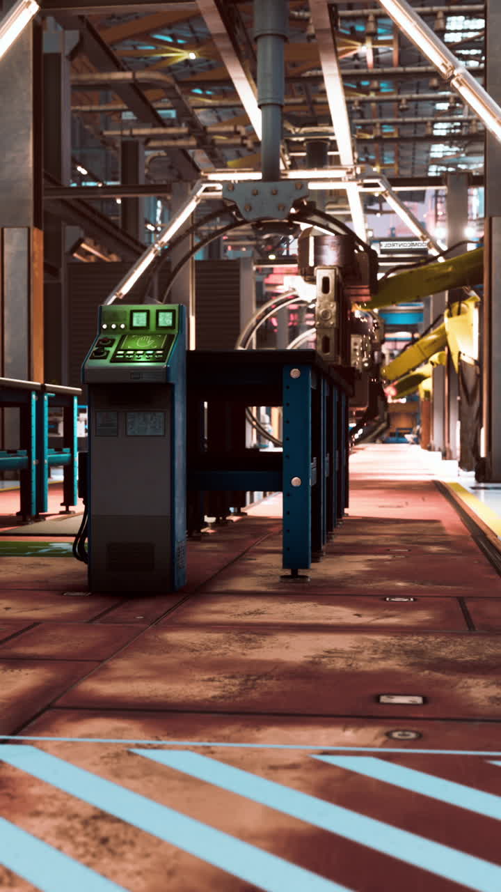футуристический интерьер фабрики