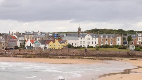 vista panorámica de la playa de elie y earlsferry