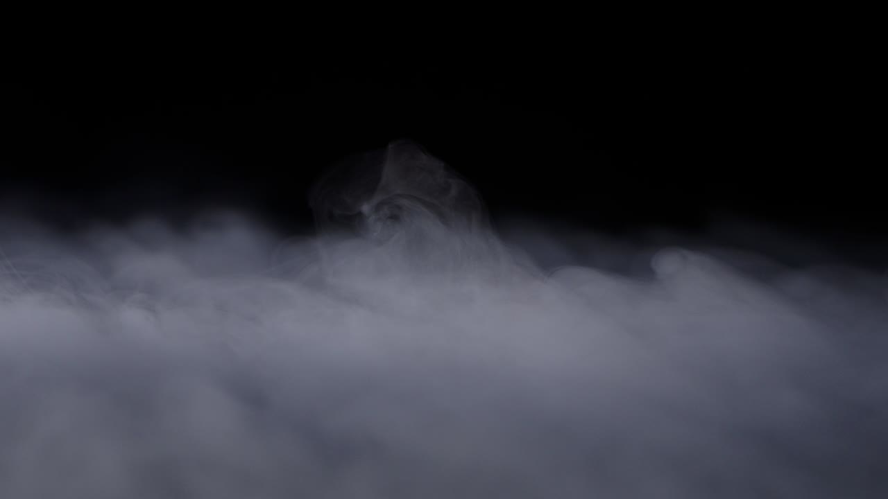 현실적인 건조 얼음 연기 구름 안개