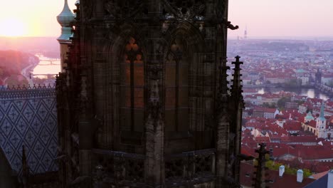 aerial view st. nicolas church in prague