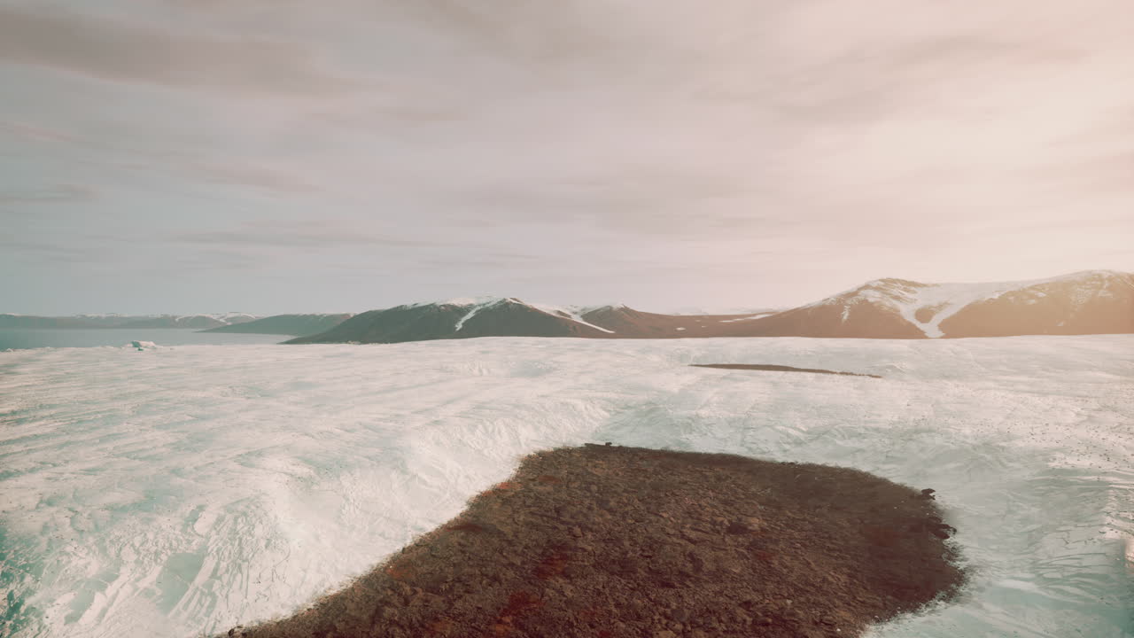 paisaje de los glaciares árticos