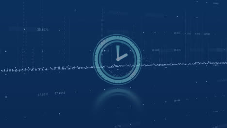 Animation-of-data-processing-over-clock