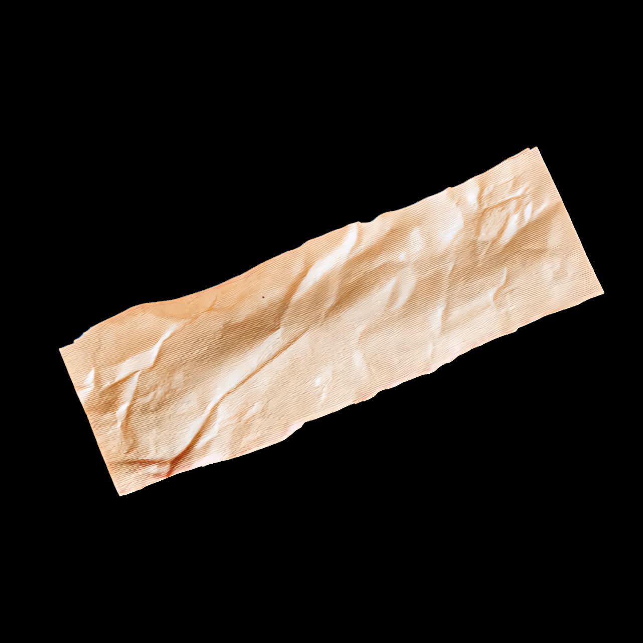 Textured tape animation isolated asset, transparent 4K video, alpha channel, ProRes 4444