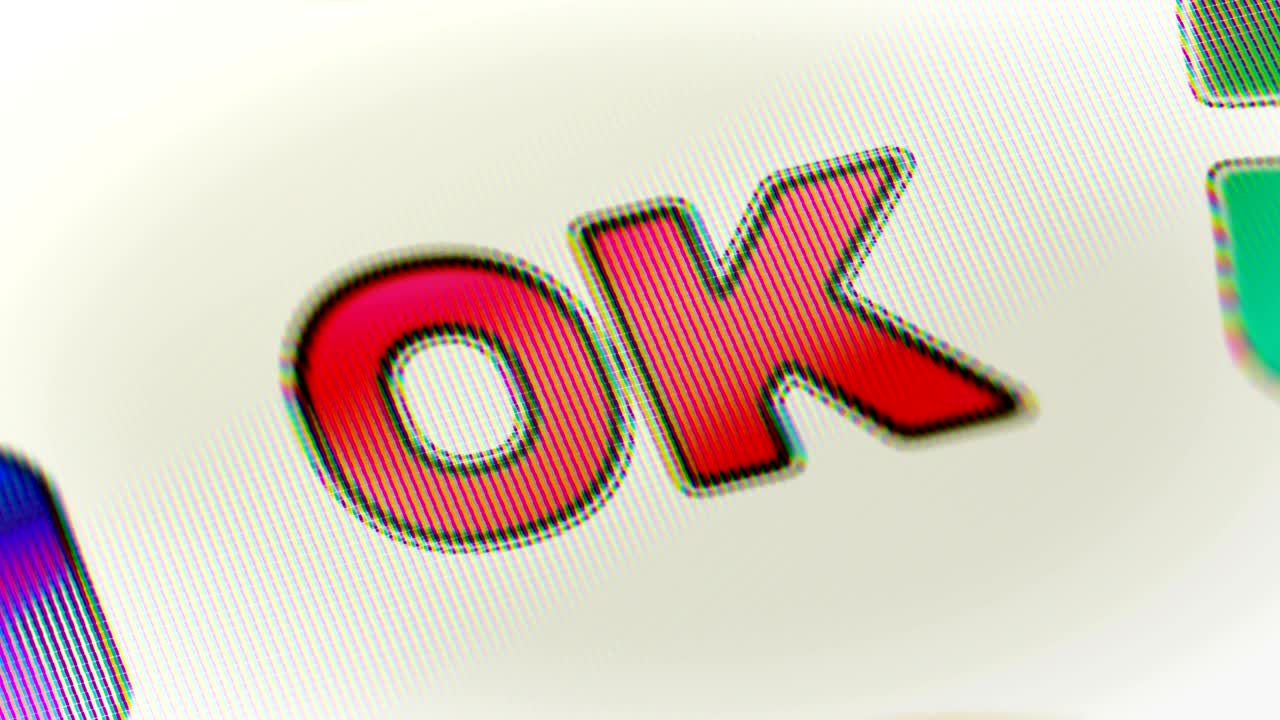"ok" en la pantalla. en bucle.