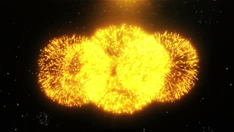 coming soon - animated graphic with fireworks