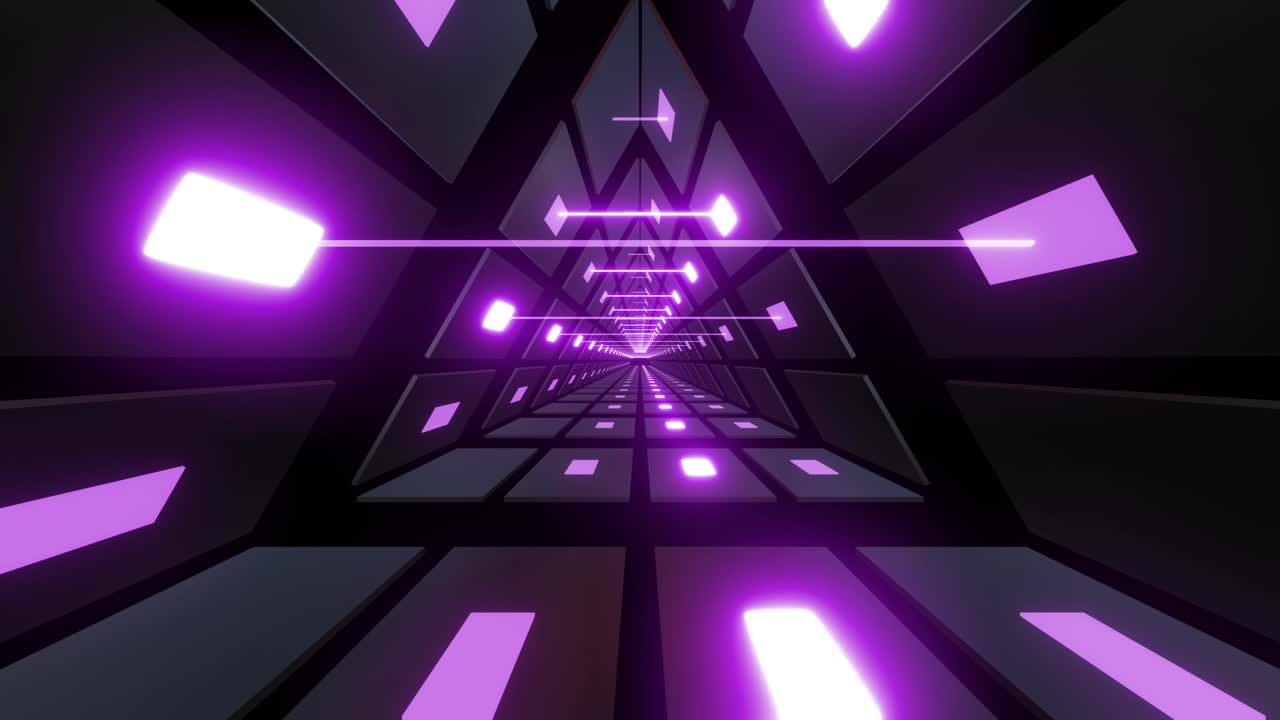 túnel de neón abstracto